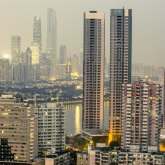 High-rise towers of the Hyderabad IT corridor
